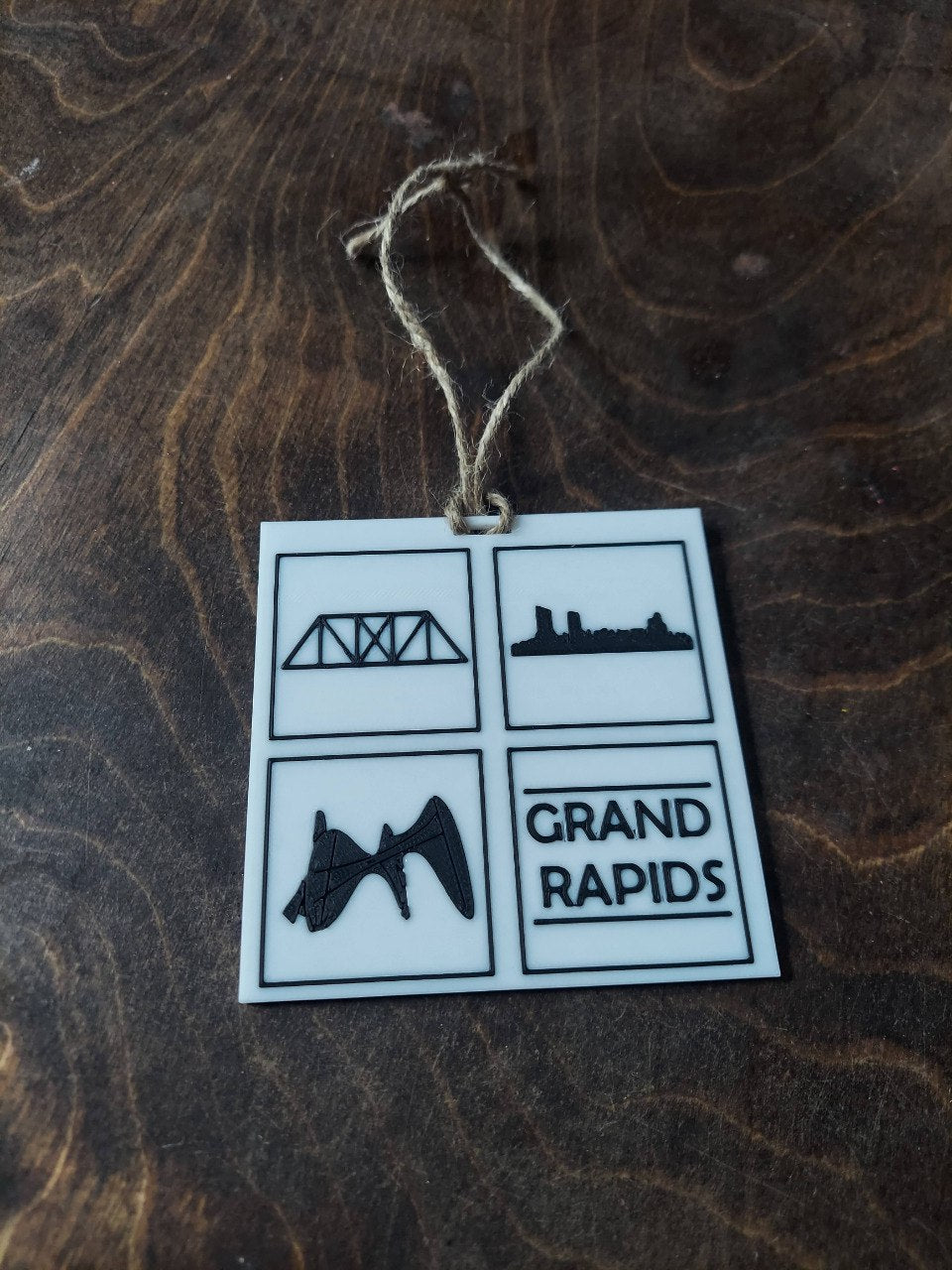 Grand Rapids City Ornament – 3D Printed Modern Décor