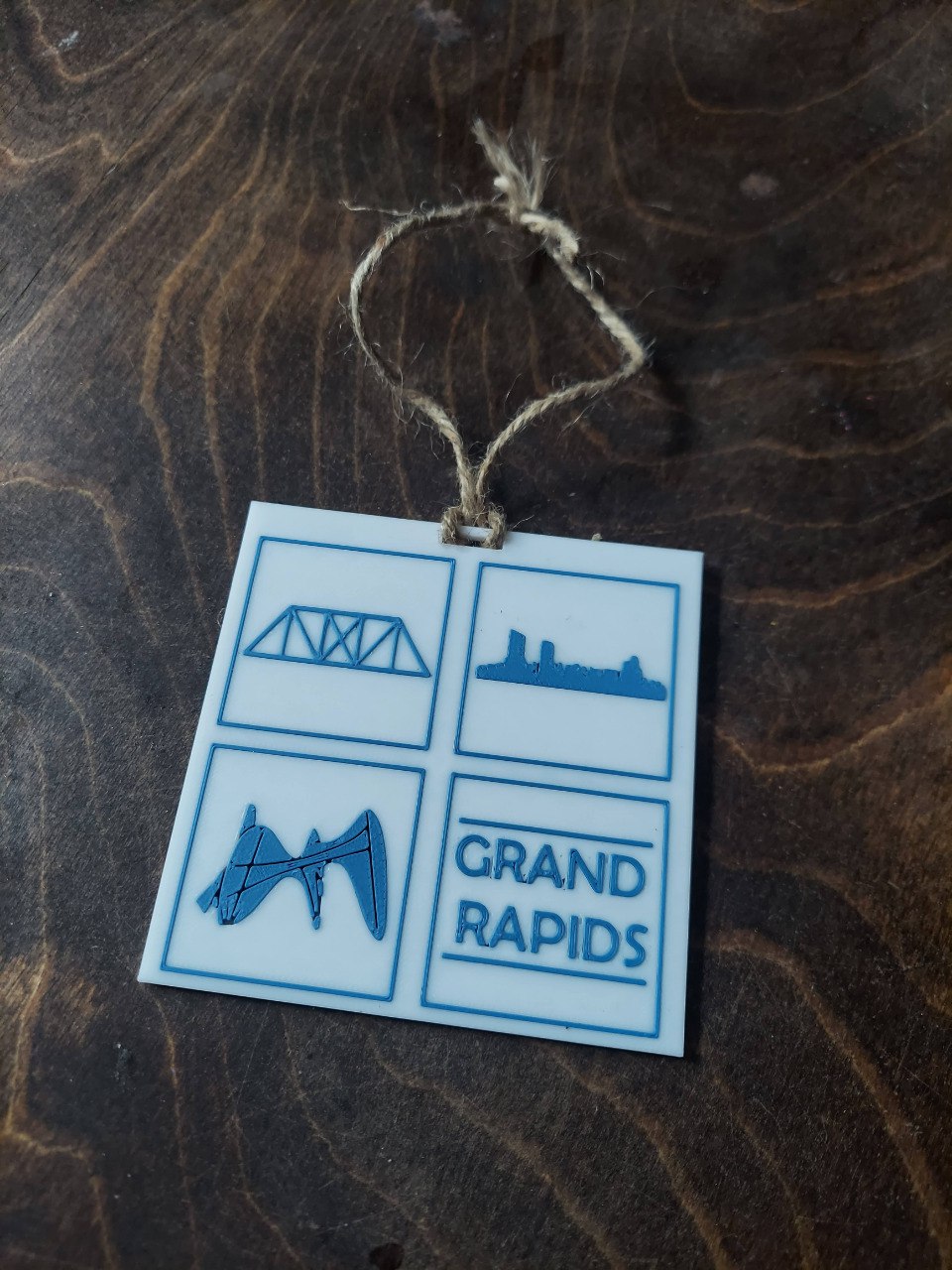 Grand Rapids City Ornament – 3D Printed Modern Décor